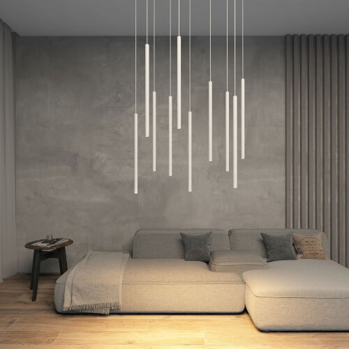 DK4303-WH Подвесной светильник со встроенным светодиодом, 5W, IP 20, 3000K, белый, алюминий. Фото 3