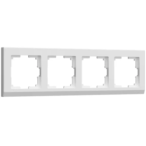 Рамка из поликарбоната на 4 поста Stark белый W0041801 - фото