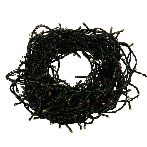 ULD-S10000-1000-DGA WARM WHITE IP20 Гирлянда светодиодная, 100м, 1000 светодиодов, Теплый белый свет, Провод зеленый - фото 4