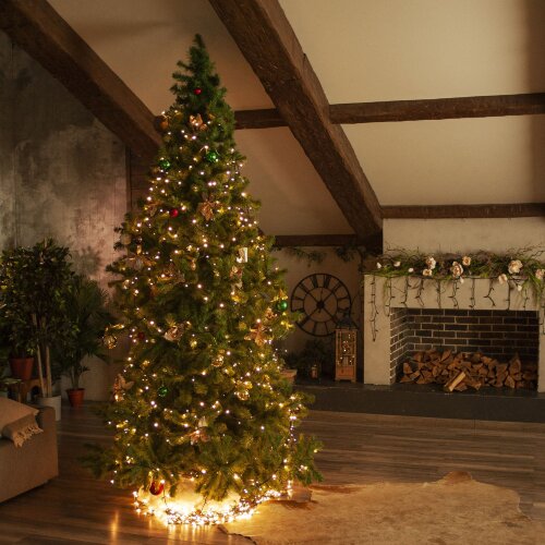 ULD-S10000-1000-DGA WARM WHITE IP20 Гирлянда светодиодная, 100м, 1000 светодиодов, Теплый белый свет, Провод зеленый - фото 9