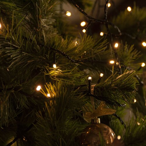 ULD-S10000-1000-DGA WARM WHITE IP20 Гирлянда светодиодная, 100м, 1000 светодиодов, Теплый белый свет, Провод зеленый - фото 10