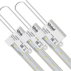 ULY-P91-20W-SPFR-K IP65 AC220V CLEAR KIT03 Светильник для растений светодиодный линейный, 1200мм, Спектр для фотосинтеза, В составе набора из 3-х штук, TM Uniel