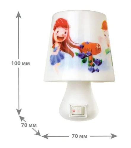 Светильник светодиодный NL-174 'Лампа' 220В ночник с выкл. бел. Camelion 12530 - фото 5