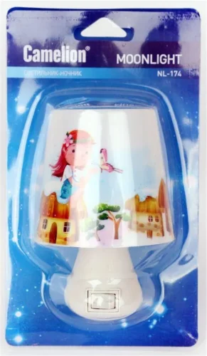 Светильник светодиодный NL-174 'Лампа' 220В ночник с выкл. бел. Camelion 12530 - фото 2