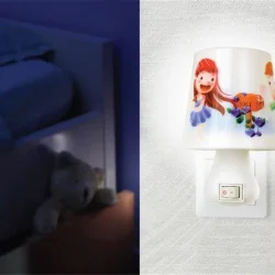 Светильник светодиодный NL-174 'Лампа' 220В ночник с выкл. бел. Camelion 12530