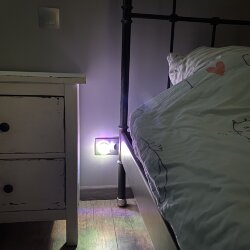 DTL-308-Подсолнух-RGB-4LED-0.5W Светильник-ночник, Выключатель на корпусе, Блистер