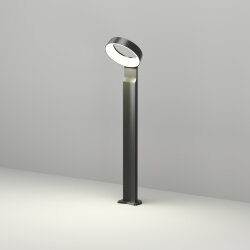 Ландшафтный светодиодный уличный светильник SANVIK, IP65, 12 Вт, 3000К, черный, алюминий, Denkirs DK9718-BK