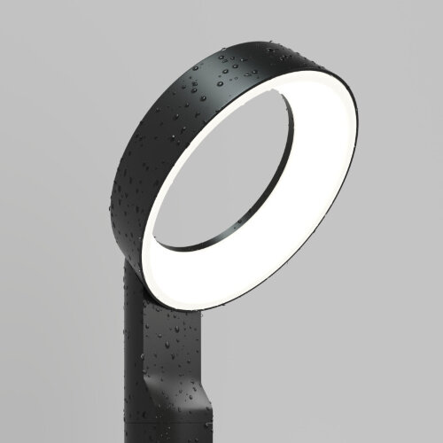 DK9718-BK Ландшафтный светодиодный уличный светильник SANVIK, IP65, 12 Вт, 3000К, черный, алюминий. Фото 3