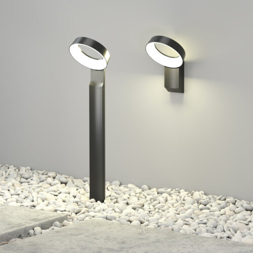 DK9718-BK Ландшафтный светодиодный уличный светильник SANVIK, IP65, 12 Вт, 3000К, черный, алюминий. Фото 4