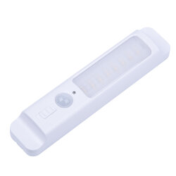 ULM-F47-0.9W-4500K-3AA SENSOR IP20 WHITE Светильник светодиодный для мебели с датчиком движения, Питание 3АА не в-к, 200x42x36.5мм, 150Lm