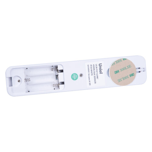 ULM-F47-0.9W-4500K-3AA SENSOR IP20 WHITE Светильник светодиодный для мебели с датчиком движения, Питание 3АА не в-к, 200x42x36.5мм, 150Lm - фото 6