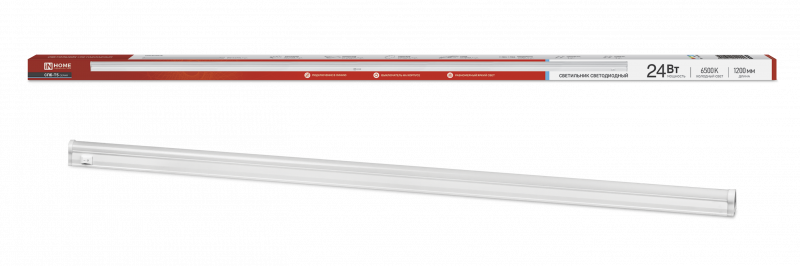 Светильник светодиодный СПБ-Т5 24Вт 230B 6500К 2000Лм 1200мм IN HOME - Фото 4