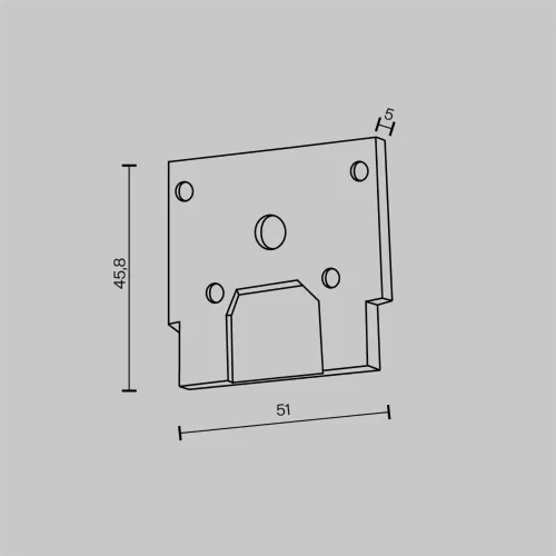 Торцевая заглушка для шинопровода ClipLine Exility, черная, 1шт. (Черный) - фото 3