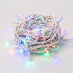 ULD-S1000-120-TWK MULTI IP67 Гирлянда светодиодная с эффектом мерцания, 10м, Соединяемая, 120 светодиодов, Разноцветный свет, Провод белый.