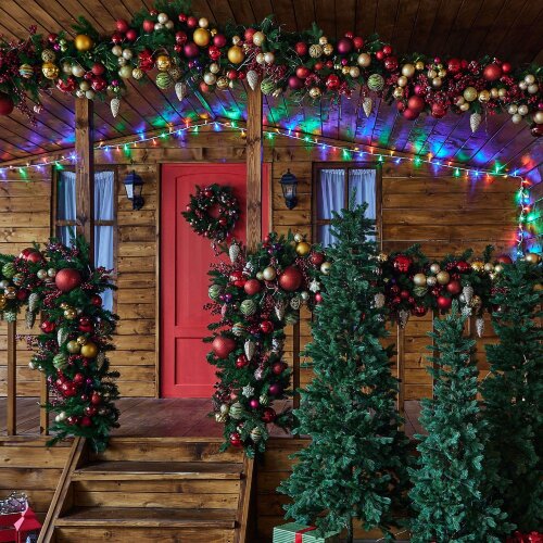 ULD-S1000-120-TWK MULTI IP67 Гирлянда светодиодная с эффектом мерцания, 10м, Соединяемая, 120 светодиодов, Разноцветный свет, Провод белый. - фото 8