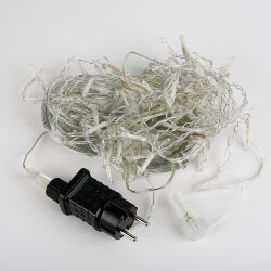 ULD-B6006-080-STK WARM WHITE IP44 Бахрома светодиодная со статическим свечением, 6м, Соединяемая, 80 светодиодов, Теплый белый свет, Провод прозрачный