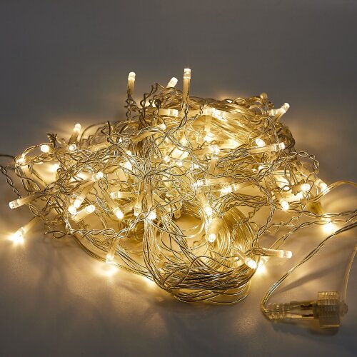 ULD-B6006-080-STK WARM WHITE IP44 Бахрома светодиодная со статическим свечением, 6м, Соединяемая, 80 светодиодов, Теплый белый свет, Провод прозрачный - фото 7