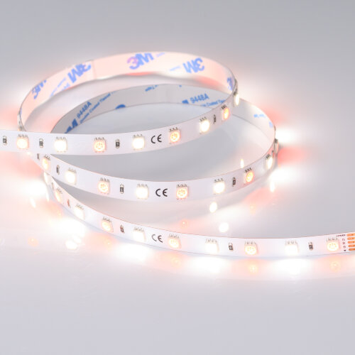 Светодиодная лента RT-B60-10mm 24V RGBW-Day (14.4 W/m, IP20, 5060, 5m) (Arlight, Открытый) - фото 5