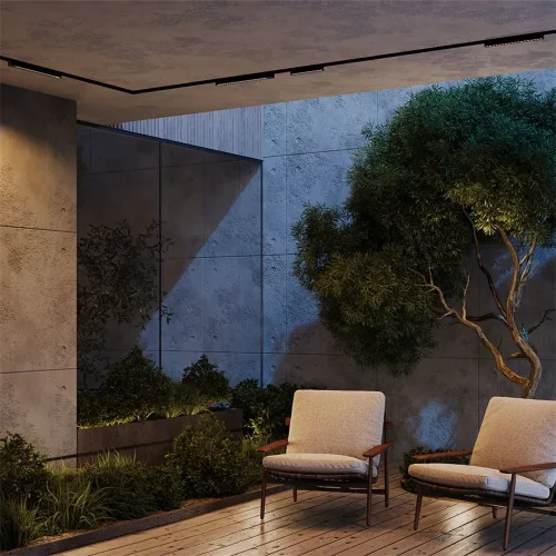 Уличный трековый светильник Points Exility IP 3000К 18Вт 36° черный (Черный) - фото 11