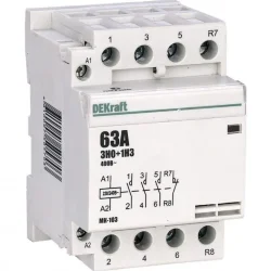 Контактор модульный МК-103 3НО+1НЗ 63А 230В DEKraft 18089DEK
