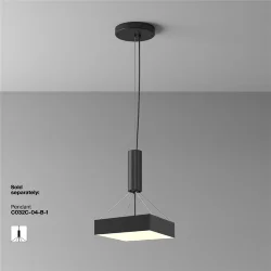 Потолочный светильник Зон / Zon 36 Вт 3000 К 120° (Черный) C032CL-36W3K-SQ-B