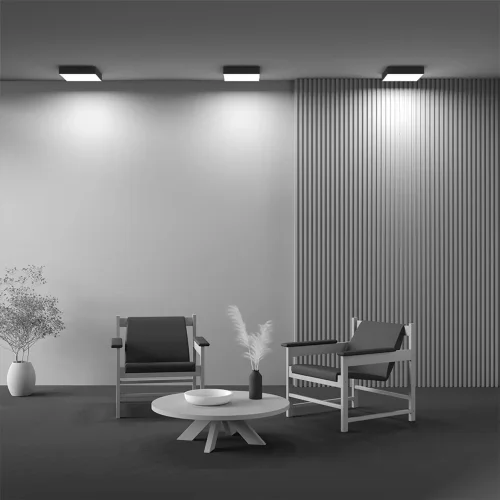 Потолочный светильник Зон / Zon 36 Вт 3000 К 120° (Черный) C032CL-36W3K-SQ-B - фото 7