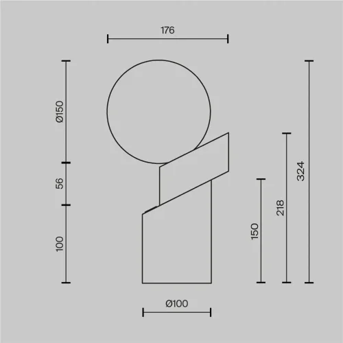 Настольный светильник Диварио / Divario 3000К 3Вт (Черный) MOD468TL-L3B3K - фото 7