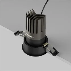 Встраиваемый светильник Омут+ / Dip 15 Вт 4000 К 50° (Черный) DL118-15W-4K-B