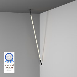 Cветильник-трос в оплетке FLEX со светодиодом 3м 24V DC 52W 360° 3000К IP20 черный, Цветопередача: &gt;90, Световой поток: 2310Лм, Denkirs DK7503-BK