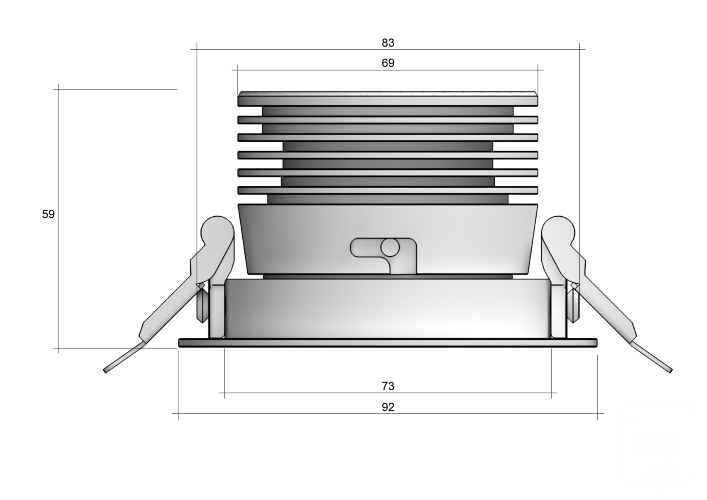 Point COB (RAL9003/60deg — 3K/10W/CRI85) - фото 2