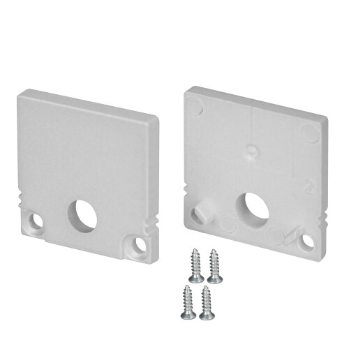 Заглушка SL-SLIM20-H20 с отверстием (Arlight, Пластик) - фото 1