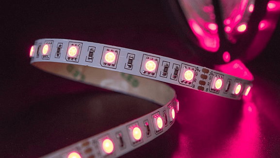 Светодиодная лента  5050, 60 LED/м, 14,4 Вт/м, 24В , IP20, Цвет: RGB, SWG560-24-14.4-RGB-M. Фото 2