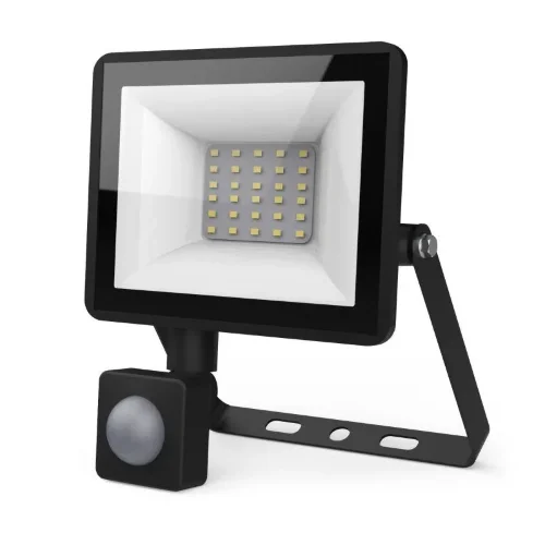 Прожектор светодиодный Elementary 30Вт 6500К IP65 2850лм 175-265В ДО с датчиком движения черн. GAUSS 628511330 - фото 3