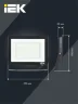 Прожектор светодиодный СДО 06-70 IP65 4000К черн. IEK LPDO601-070-40-K02 - фото 7