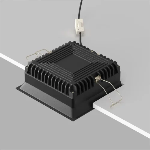 Встраиваемый светильник Okno 3000-4000-6000K 18W 100° IP 44 (Черный) - фото 5