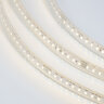 Светодиодная лента герметичная WOLTA WLS-220V-2835-10W/4000/S120 220В SMD2835 120led/м 10Вт/м 750лм/м 4000К IP65. Бобина 50 м., в комплекте: сетевой шнур, 2 заглушки, 2 коннектора, 2 фикс. клипсы. - фото 1.