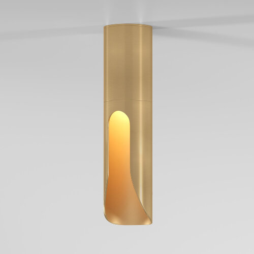 Светильник потолочный светодиодный Apex 7W 3000K латунь - фото 1