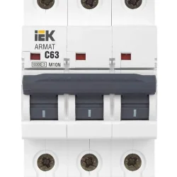 Выключатель автоматический модульный 3п C 63А M10N ARMAT IEK AR-M10N-3-C063
