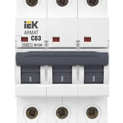Выключатель автоматический модульный 3п C 63А M10N ARMAT IEK AR-M10N-3-C063