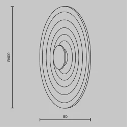 Настенный светильник (бра) Nami 3000К 6Вт (Черный)
