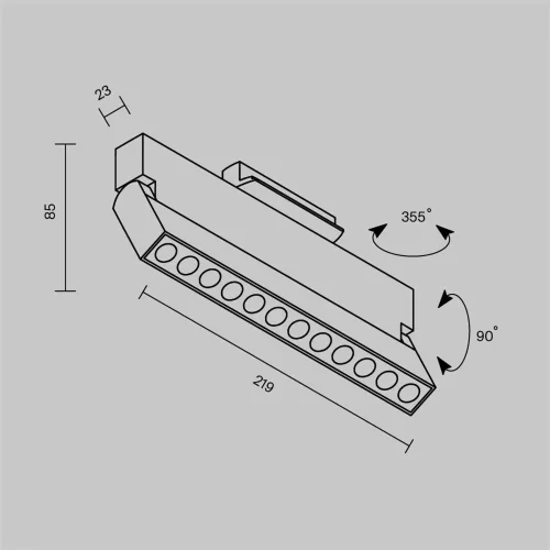 Трековый светильник Points Rot Unity 2700-5000K 12Вт 25° (Белый) - фото 6