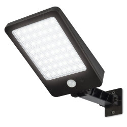 USL-F-561-PT165 SENSOR Садовый светильник на солнечной батарее, с датчиком движения, 5Вт, Кронштейн в-к, Белый свет 4000K, Корпус черный, TM Uniel