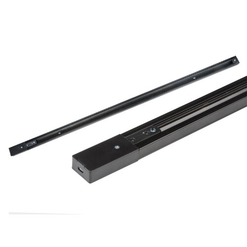 UBX-Q121 KS2 BLACK 100 POLYBAG Шинопровод осветительный, тип К, Однофазный, Черный, Длина 1 м. - фото 1