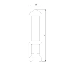 Светодиодная лампа G9 LED 5W 220V 6500K стекло BLG916 (058836)