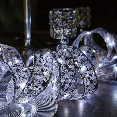 ULD-S1000-100-SCB-3AA WHITE IP20 RIBBON Гирлянда светодиодная Лента на батарейках 3AA не в-к, 10м, 100 светодиодов, Белый свет, Провод медный, TM Uniel - фото 1