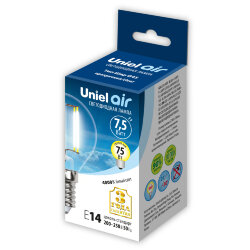 LED-G45-7.5W-NW-E14-CL GLA01TR Лампа светодиодная, Форма шар, прозрачная, Серия Air, Белый свет 4000K