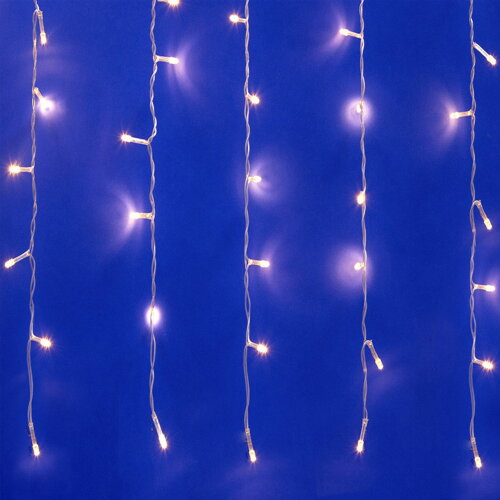 ULD-C2030-240-DTA WARM WHITE IP20 Занавес светодиодный, 3х2м, 240 светодиодов, Теплый белый свет, Провод прозрачный. - фото 1