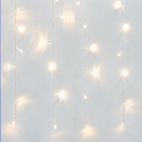 ULD-C2030-240-DTA WARM WHITE IP20 Занавес светодиодный, 3х2м, 240 светодиодов, Теплый белый свет, Провод прозрачный. - фото 2