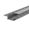 Профиль алюминиевый под шпатлевку WOLTA WAP-I-61/14/3000-A встраиваемый серый 61х14х3000мм - фото 1.