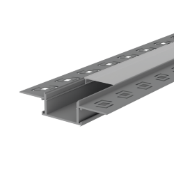Профиль алюминиевый под шпатлевку WOLTA WAP-I-61/14/3000-A встраиваемый серый 61х14х3000мм